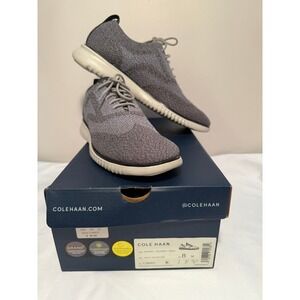 Cole Haan Grand Journey Mens Gray Knit Oxford Shoes Sneakers Size 8 EUC